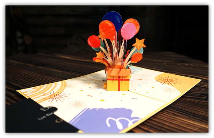 Pop-Up Karte: Geschenk